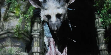 The same dog-like creature, emerging from a dark entrance