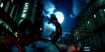 Two monsters ripping somebody apart