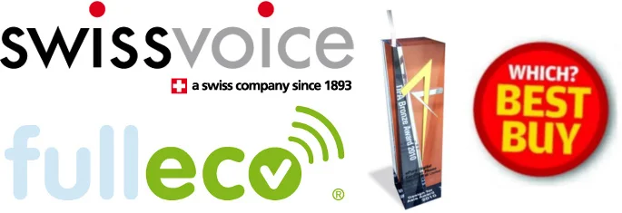 ePure DECT Cordless Phone by Swissvoice - White ePure Cordless Phone Swissvoice Fulleco
