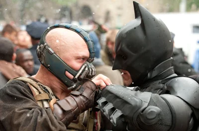 Batman and Bane Fighting