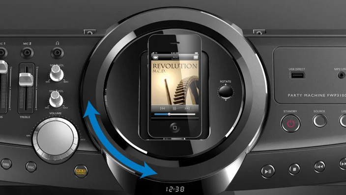 Philips FWP3100D/05 Mini Hi-Fi System Rotatable Deck