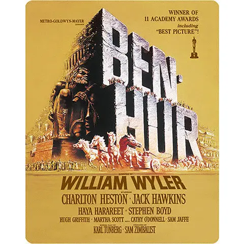 Gif showing multiple images of the steelbook in a continuous loop