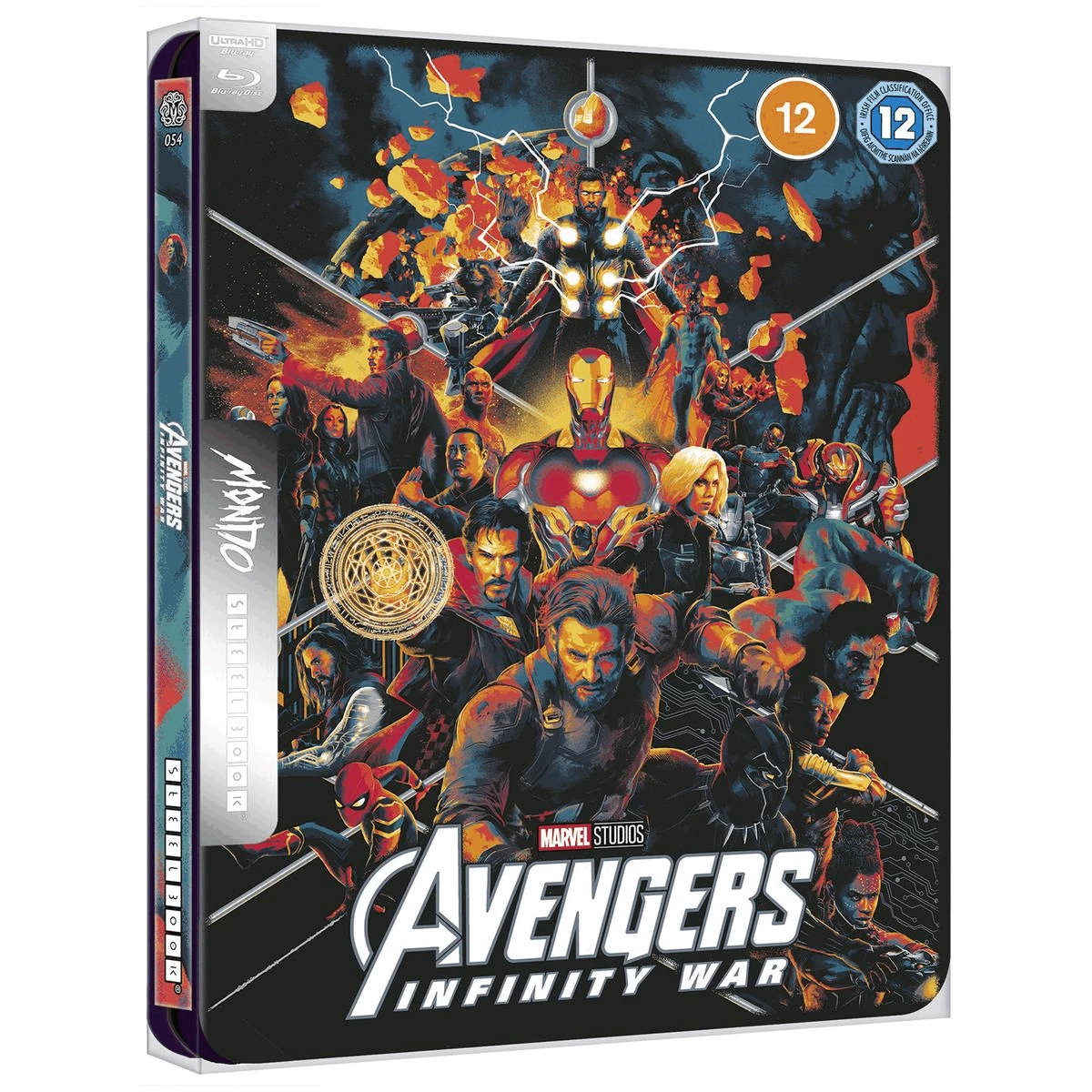 Gif showing multiple images of the steelbook in a continuous loop