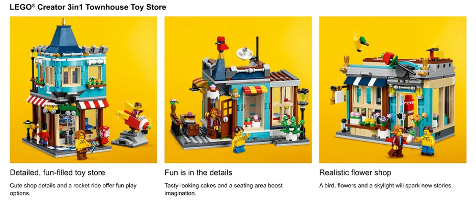 Close ups of Townhouse Toy Store