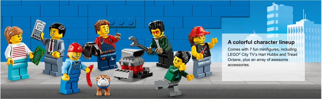 close up of minifigures