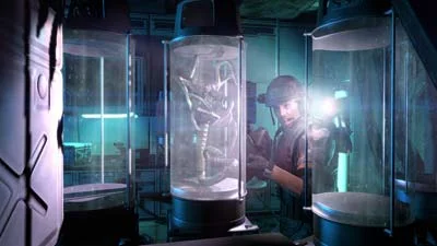 face hugger in cage