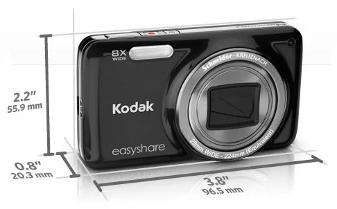 Kodak EasyShare M583 14 Megapixel Digital Camera - Size Kodak EasyShare M583 14 Megapixel Digital Camera - Size
