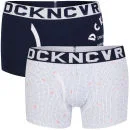 Duck and Cover Men's 2-Pack Boxers - Blue/Navy - S - Blue/Navy Image 1