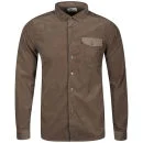 Boxfresh Men's Carlyn Cord Shirt - Portobello - S - Portobello Image 1