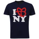 FUBU Men's 'I Love New York' T-shirt - Navy - S - Navy Image 1