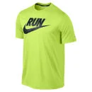 Nike Men's Legend Run Swoosh Running T-Shirt - Volt Green - S - Volt Green Image 1