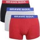 Brave Soul Men's 3-Pack Boxers - Multi - S - Multi Image 1