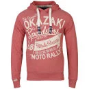 Tokyo Laundry Men's Willard Print Hooded Sweatshirt - Tokyo Red Marl - S - Tokyo Red Marl Image 1