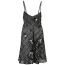 John Galliano Women's News Print Beach Dress - Black - 12 - Black Image 1