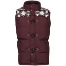 Brave Soul Men's Burnley Gilet - Burgundy - S - Burgundy Image 1