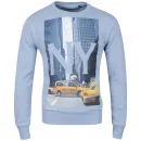 Conspiracy Men's Taxi Plan Crew Neck Sweatshirt - Navy - S Image 1