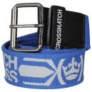 Crosshatch Men's Gamer Canvas Printed Belt - Deep Azure/Grey - S - Deep Azure/Grey Image 1