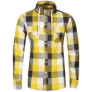 Crosshatch Men's Hubble Shirt - Yellow - S - Yellow Image 1