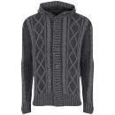Ringspun Men's Panamint Cable Cardigan - Oatmeal Marl - S - Oatmeal Marl Image 1