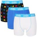Joystick Junkies Men's 3-Pack Boxers - Blue/White - S - Stretch Limo/Blue/White Image 1