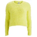 Vero Moda Women's Fluffy Jumper - Sunny Lime - XS/UK 8 - Green Image 1