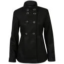 Brave Soul Women's Iark Funnel Neck Coat - Black - 8 - Black Image 1