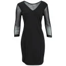 Vero Moda Women's Elif Sheer Sleeve Dress - Black - XS/UK 6 - Black Image 1
