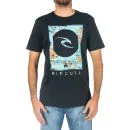 Rip Curl Men's Tropical Paradise Short Sleeve T-Shirt - Black - S - Black Image 1