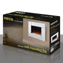 Wall Mounted Mirrored Fire with Pebble Image 1