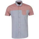 Brave Soul Men's Orthis Short Sleeve Shirt - Red/Blue - S - Red/Blue Image 1