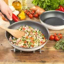 Gino D'Acampo 23cm and 27cm Twin Frying Pan Set - White Image 1
