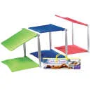 Cush 'n' Shade: Fold and Roll Portable Sunshade Cushion Blue Image 1