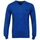 Bench Men's V-Neck Knit - Blue - S - Blue Image 1