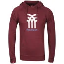 Fenchurch Men's Sweatshirt Icon Hoody - Wine/White/Marine - S - Wine/White/Marine Image 1