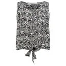 Brave Soul Women's Kat Tie Front Shirt - Black - XS - Black Image 1