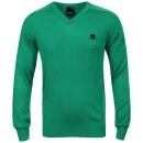 Bench Men's V-Neck Knit - Green - S - Green Image 1