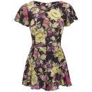 LOVE Women's Flute Inset Playsuit - Multi - XS - Multi Image 1