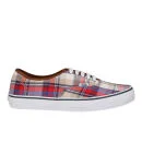 Vans Authentic Plaid Trainer - Red/Blue - 3 - Red/Blue Image 1