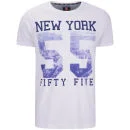 55 Soul Men's Utopia Photographic Number Print T-Shirt - White - S - White Image 1