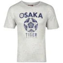 Osaka Men's Striped Print T-Shirt - Oatmeal - S - Oatmeal Image 1