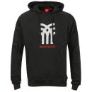 Fenchurch Men's Sweatshirt Icon Hoody - Shadow Grey/White/Ketchup Red - S - Shadow Grey/White/Ketchup Red Image 1