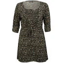 Brave Soul Women's Zahra Floral Dress - Black/Taupe - S - Black Image 1