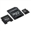 Kingston 4GB Micro SDHC Card with 2 Adapters Image 1