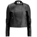 Vero Moda Women's Tattoo Biker Jacket - Black - XS/UK 8 - Black Image 1