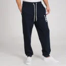 Majestic Men's LA Dodgers Wagner Fleece Jogger - Navy - S - Navy Image 1