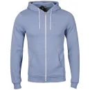 Soul Star Men's Berkley Zip Through Hoody - Sky Melange - XS Image 1