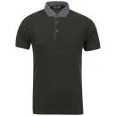 Boxfresh Men's Kame Chambray Collar Polo Shirt - Forest Green - S - Forest Green Image 1