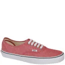 Vans Authentic Classic Chambray Trainers - Chilli Pepper - 3 - Chili Pepper Image 1