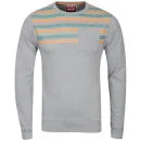 Osaka Men's Pattern Crew Neck Sweat - Grey Marl - S - Grey Marl Image 1