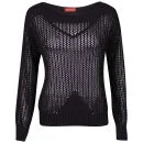 Influence Women's Honeycomb Knitted Jumper - Plum - One Size - Plum Image 1
